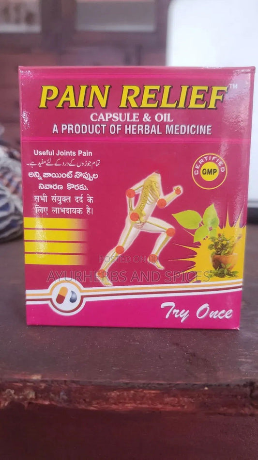 Pain Relief Capsule and Oil - Ayurherbs and Spices - Kenya Herbal Shop